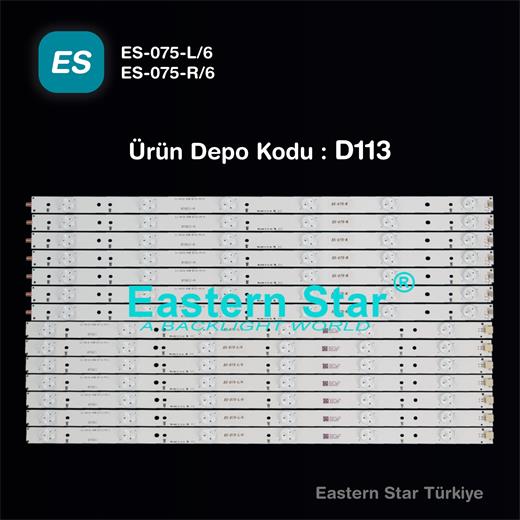 ES-075, PHILIPS, 49PUS6401, 49PUS6501, 49PUS6101, 49PUS6452, 49PUS6551, 49PUS6581, TV LED BAR-D113